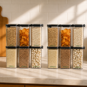 lock airtight kitchen storage containers combo pack, 1200 ml (6 pcs) + 1700 ml (6 pcs)